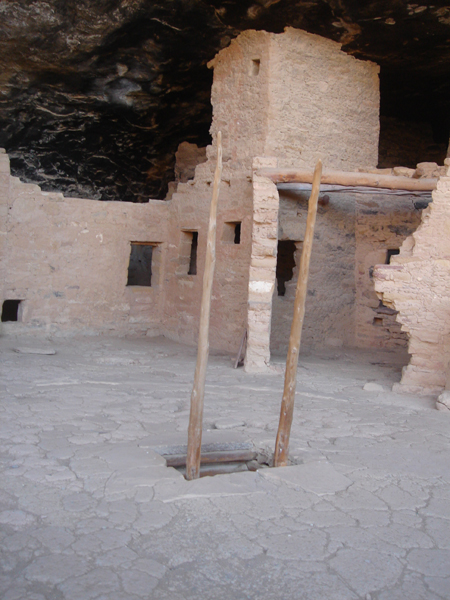 USA79 - Echelle permettant de descendre dans une kivas